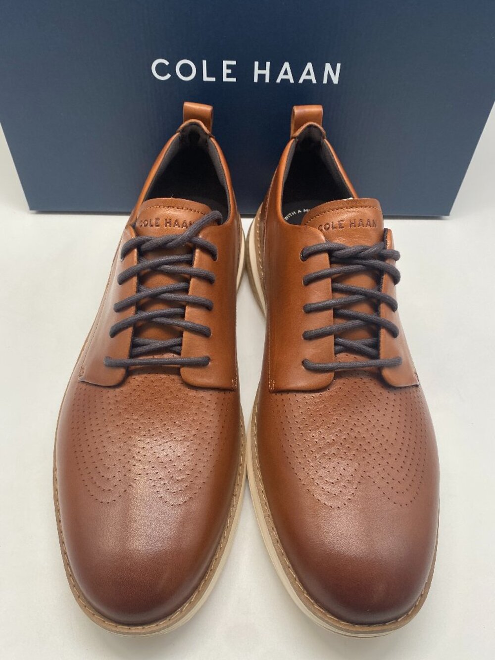 COLE HAAN ORIGINALGRAND ENERGYWEAVE PERFORATED PLAIN TOE OXFORDS US MEN SIZE 13